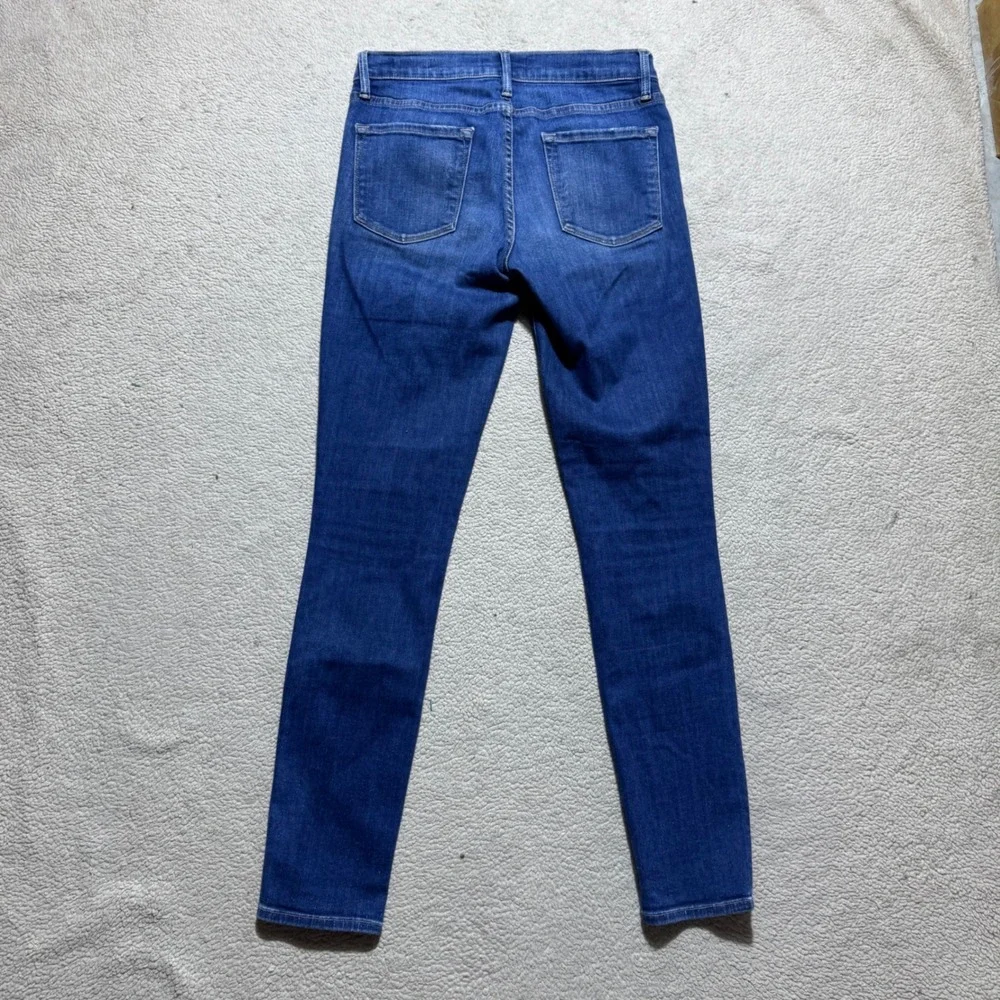 Frame Jeans Womens 28 Le Skinny de Jeanne Blue Loyola Mid Rise Stretch 26x28.5